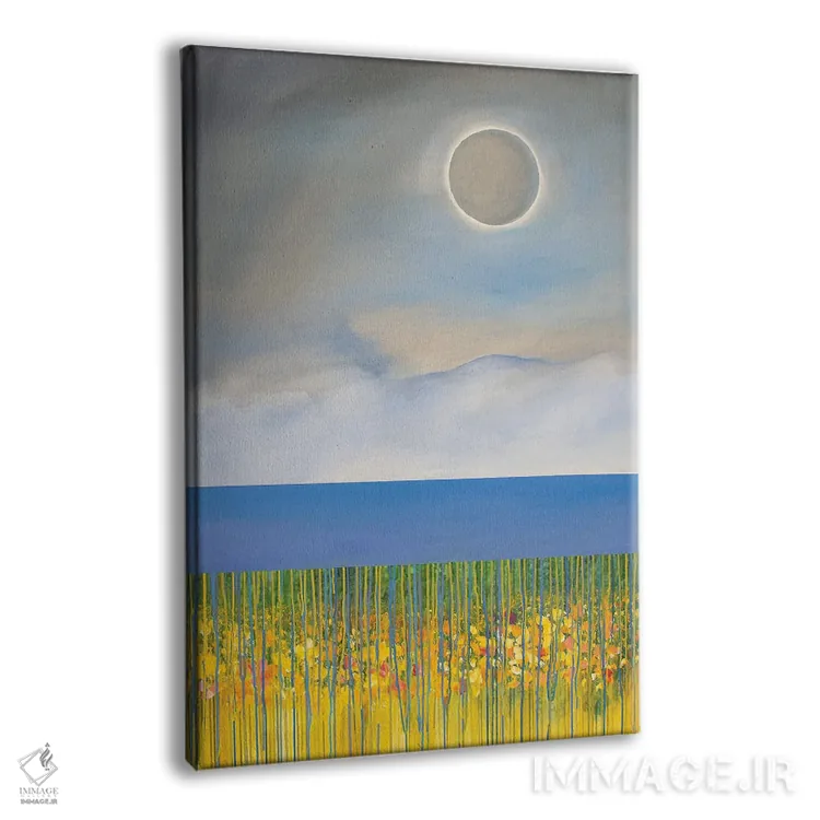 تابلو انتزاعی خورشیدگرفتگی I اثر دنیلا کارلتی - نمای پرسپکتیو محصول