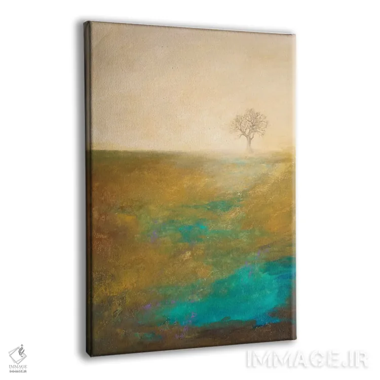 تابلو انتزاعی ریشه دار ۱ اثر باورا دارگو - نمای پرسپکتیو محصول