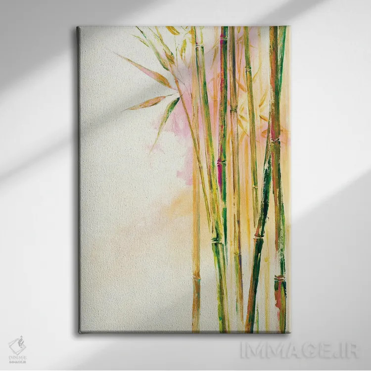 تابلو دکوراتیو بامبو III اثر باورا دارگو - نمای روبهرو روی دیوار