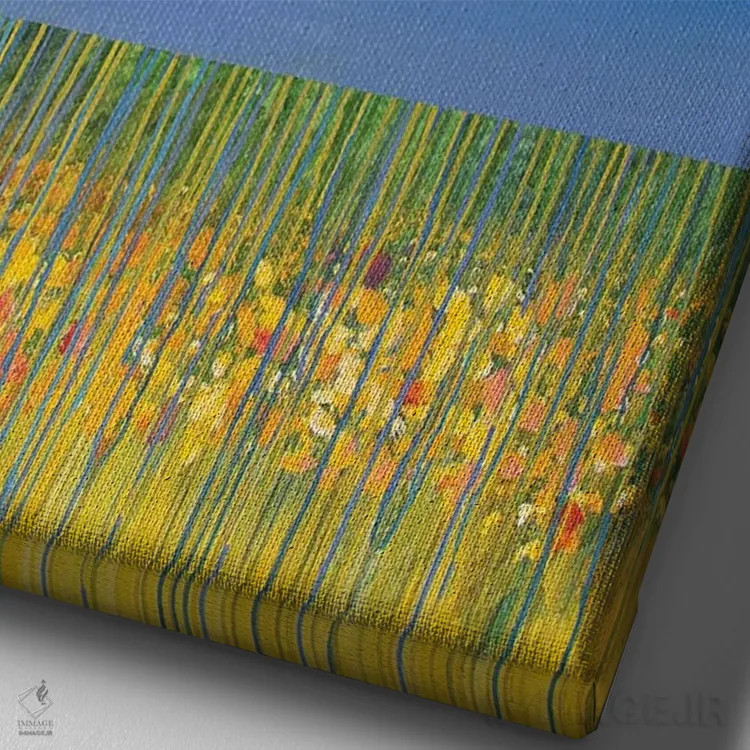 تابلو انتزاعی خورشیدگرفتگی I اثر دنیلا کارلتی - نمای نزدیک بافت بوم