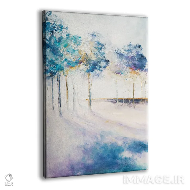 تابلو دکوراتیو سایه و درختان بلند اثر باورا دارگو - نمای پرسپکتیو محصول