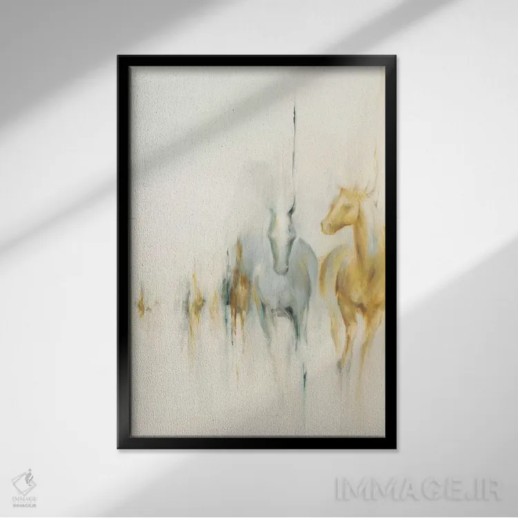 تابلو دکوراتیو پیشگام اثر باورا دارگو - نمای قابدار مشکی