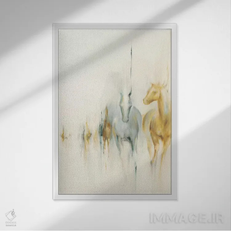 تابلو دکوراتیو پیشگام اثر باورا دارگو - نمای قابدار سفید