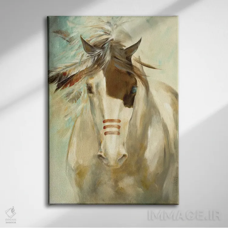 تابلو دکوراتیو جنگجو اثر باورا دارگو - نمای روبهرو روی دیوار