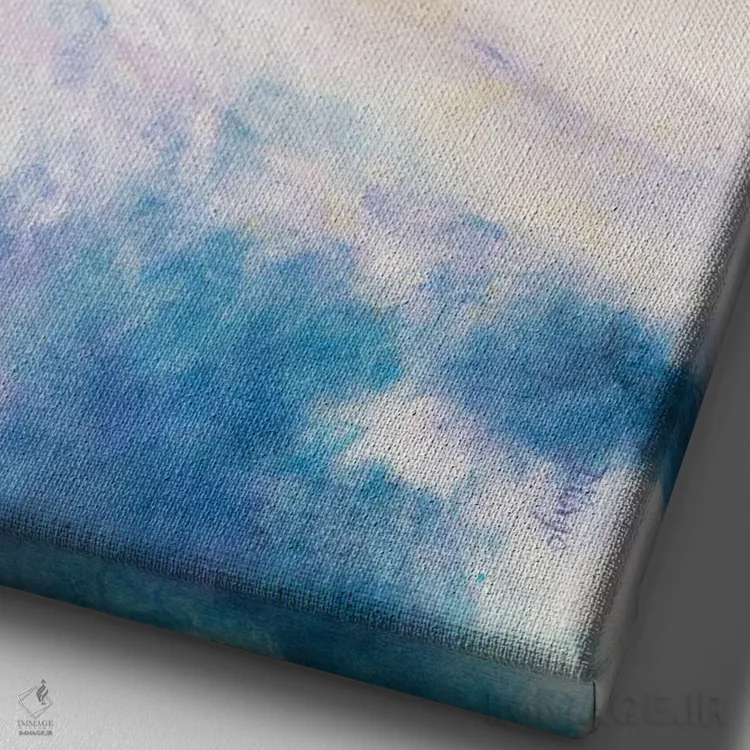 تابلو دکوراتیو سایه و درختان بلند اثر باورا دارگو - نمای نزدیک بافت بوم