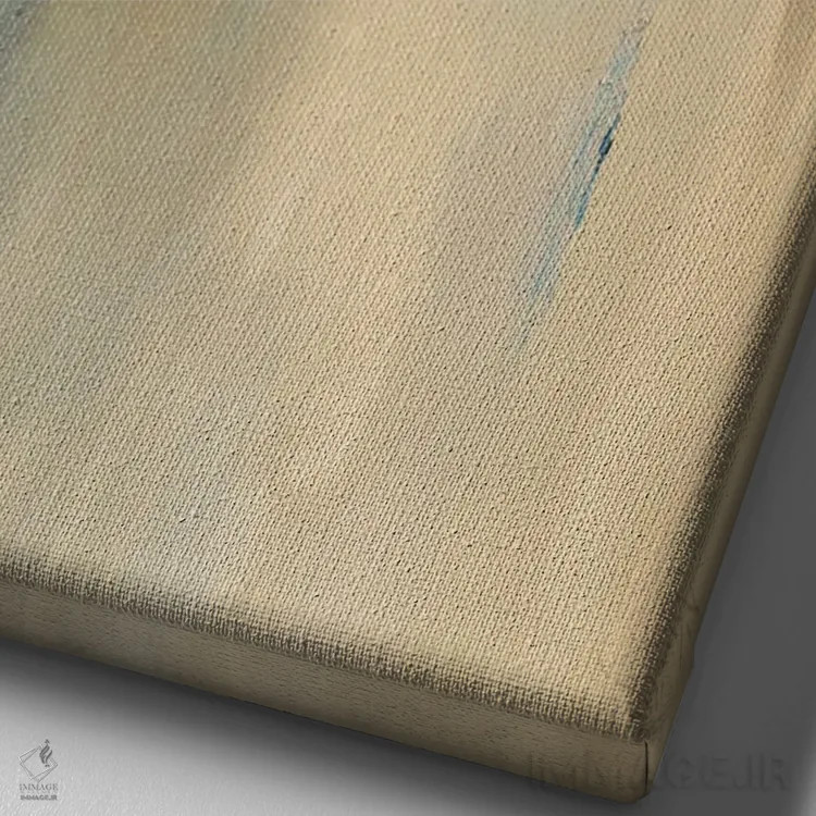 تابلو مینیمال تعادل اثر باورا دارگو - نمای نزدیک بافت بوم