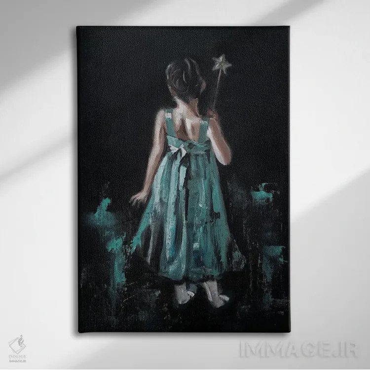 تابلو دکوراتیو لولا اثر درو دارسی - نمای روبهرو روی دیوار