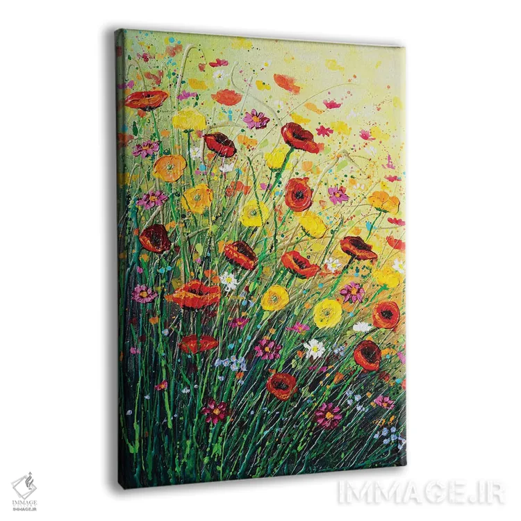 تابلو دکوراتیو شکوفه شادی اثر آماندا داگ - نمای پرسپکتیو محصول