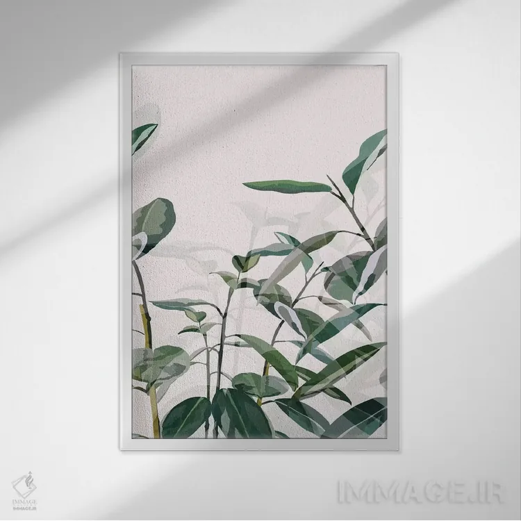 تابلو مدرن گلخانه اثر دانس د لون - نمای قابدار سفید