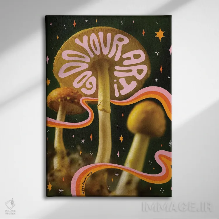 تابلو مدرن برو هنر خودت را انجام بده اثر دودل بای مگ - نمای روبهرو روی دیوار