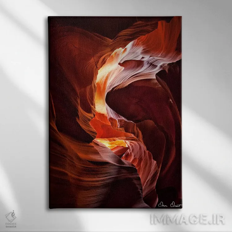 تابلو دکوراتیو تابش خورشید در دره IV اثر دیوید دروست - نمای روبهرو روی دیوار