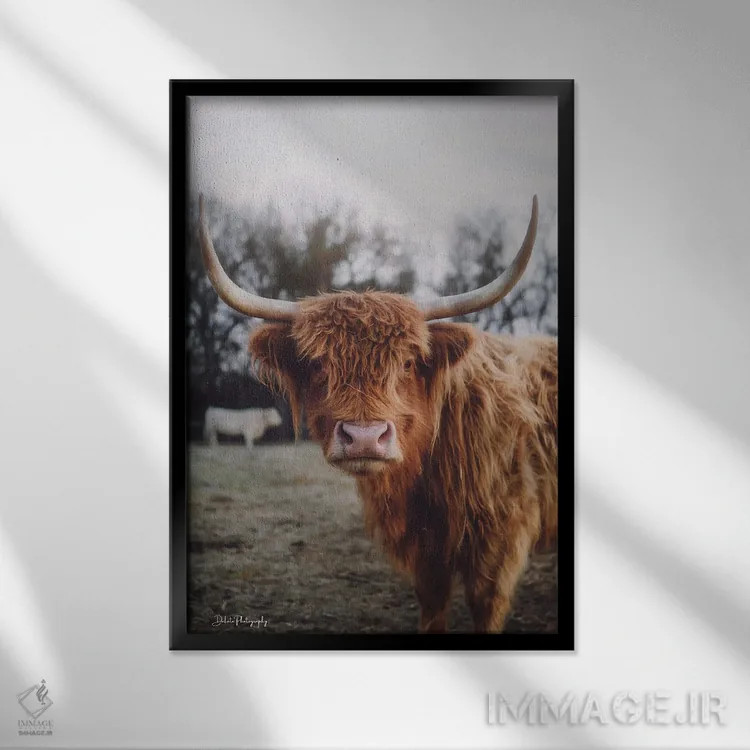 تابلو دکوراتیو ژست سلفی I اثر دکوتا باورر - نمای قابدار مشکی