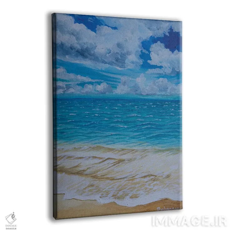 تابلو دکوراتیو شناوری ابرها بر ساحل اثر دباسری دی - نمای پرسپکتیو محصول