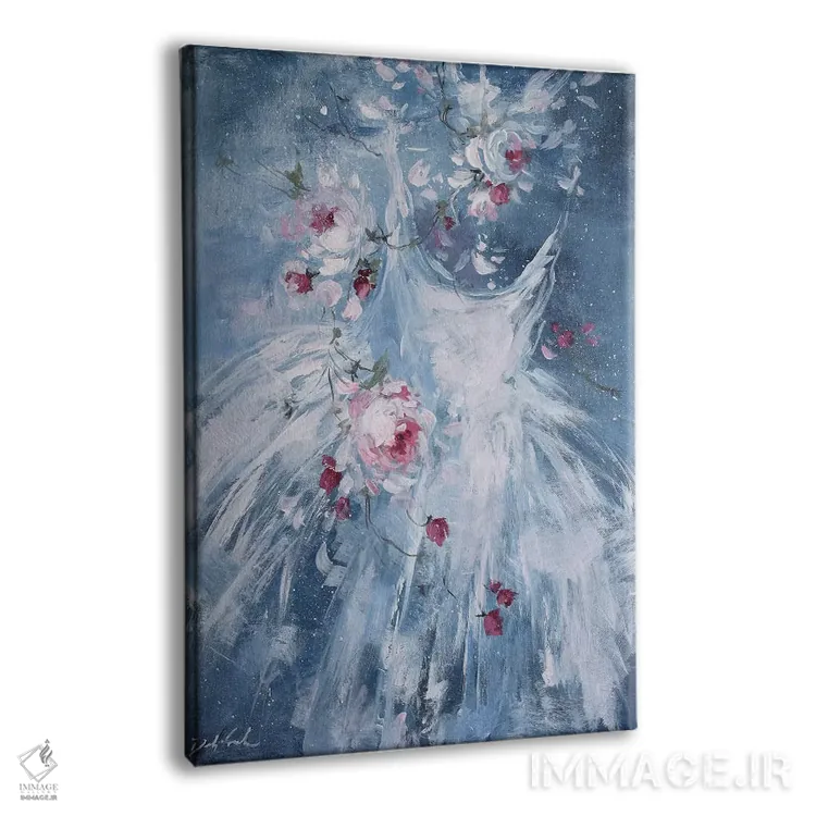 تابلو دکوراتیو در آبی اثر دبی کولز - نمای پرسپکتیو محصول