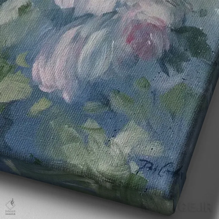 تابلو دکوراتیو بیداری ها اثر دبی کولز - نمای نزدیک بافت بوم