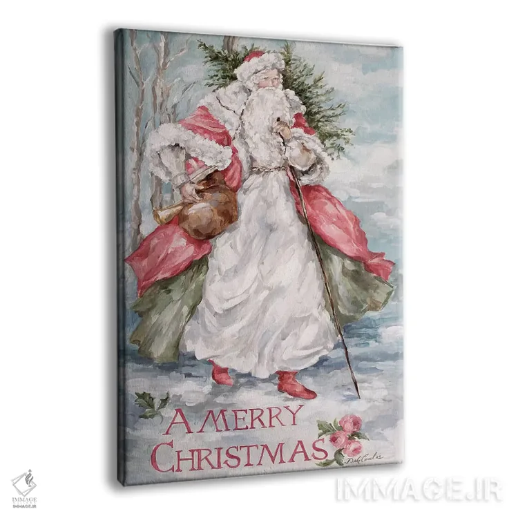 تابلو دکوراتیو بابانوئل جنگل های شمالی اثر دبی کولز - نمای پرسپکتیو محصول