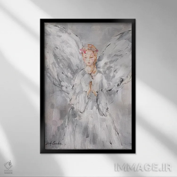 تابلو دکوراتیو آسمانی اثر دبی کولز - نمای قابدار مشکی