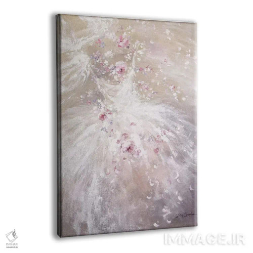 تابلو دکوراتیو رقص رز II اثر دبی کولز - نمای پرسپکتیو محصول