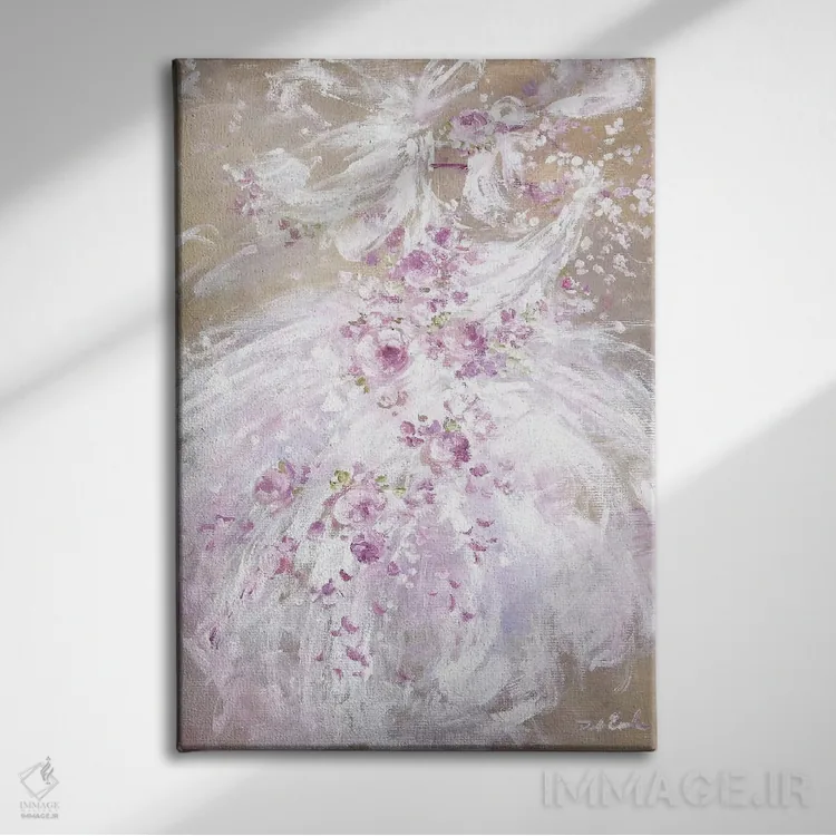 تابلو دکوراتیو بهار توتو اثر دبی کولز - نمای روبهرو روی دیوار