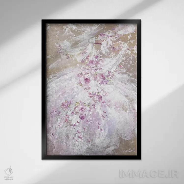 تابلو دکوراتیو بهار توتو اثر دبی کولز - نمای قابدار مشکی