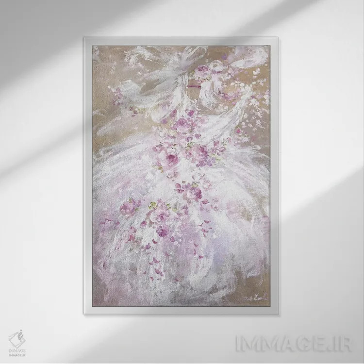 تابلو دکوراتیو بهار توتو اثر دبی کولز - نمای قابدار سفید