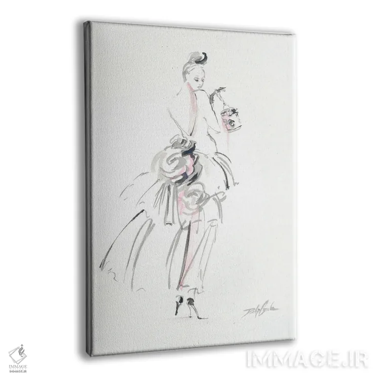 تابلو دکوراتیو یک ماجرای گل گونه اثر دبی کولز - نمای پرسپکتیو محصول