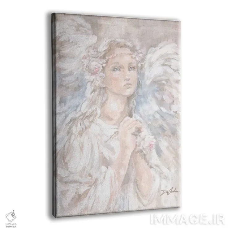 تابلو دکوراتیو فرشته بهشت اثر دبی کولز - نمای پرسپکتیو محصول