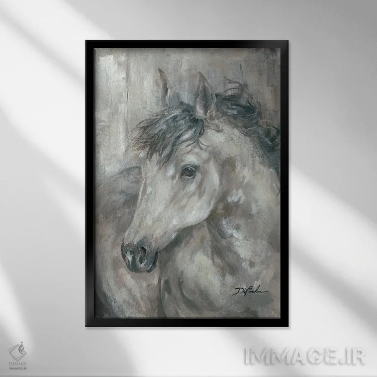 تابلو مدرن مهربان اثر دبی کولز - نمای قابدار مشکی