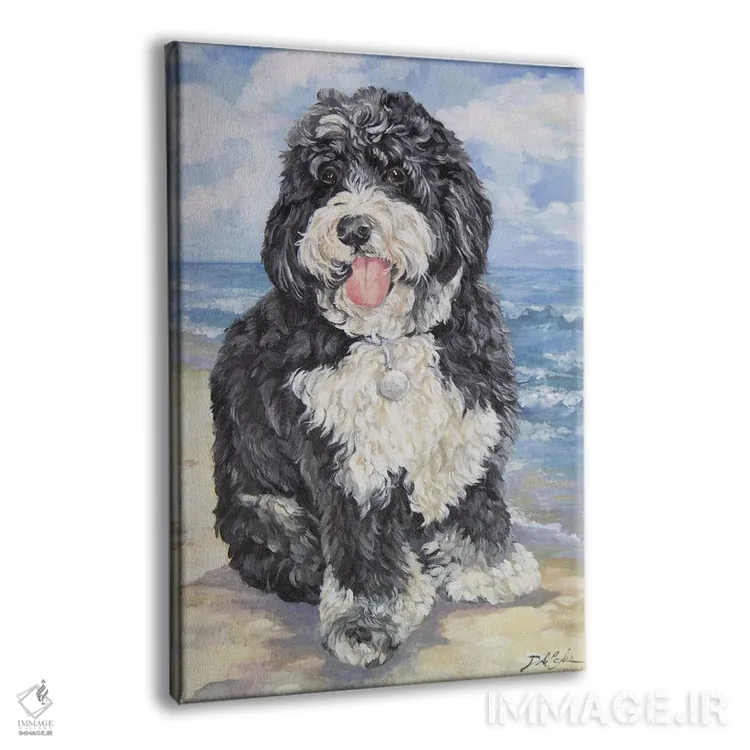 تابلو دکوراتیو دودل ساحلی اثر دبی کولز - نمای پرسپکتیو محصول