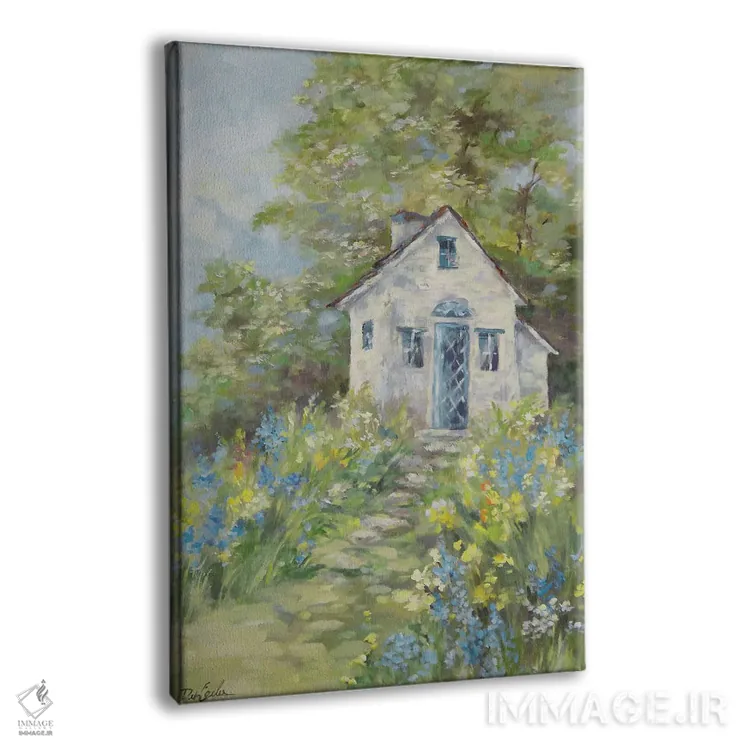 تابلو دکوراتیو کلبه تابستانی اثر دبی کولز - نمای پرسپکتیو محصول