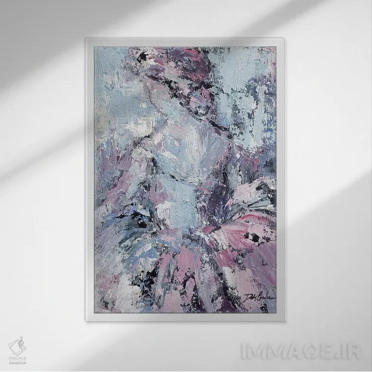 تابلو دکوراتیو رقصنده اثر دبی کولز - نمای قابدار سفید