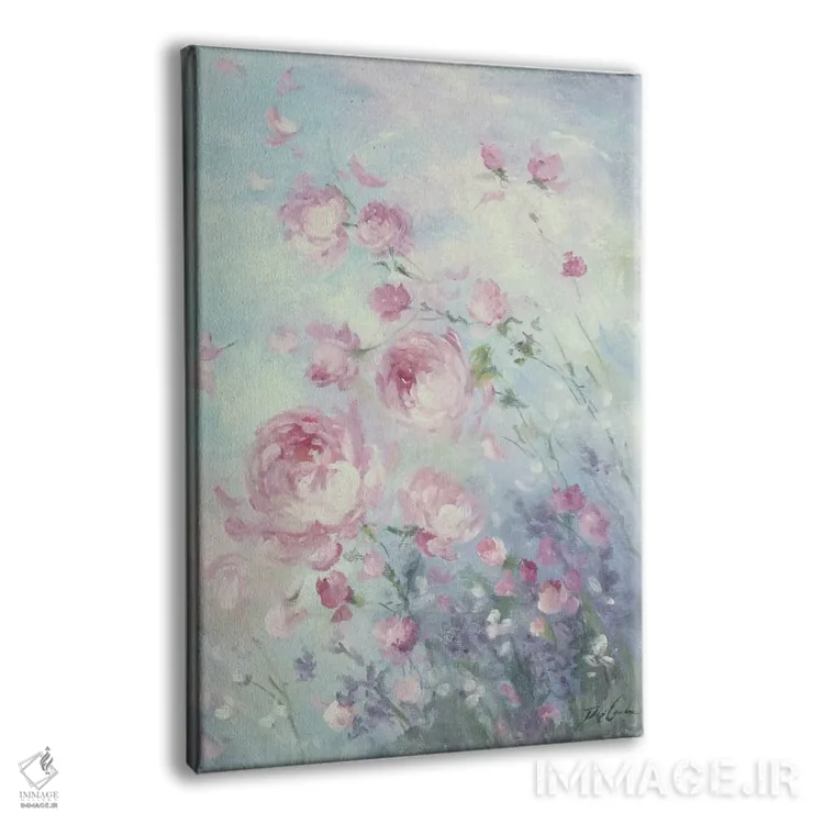 تابلو دکوراتیو گلبرگ های رقصان اثر دبی کولز - نمای پرسپکتیو محصول