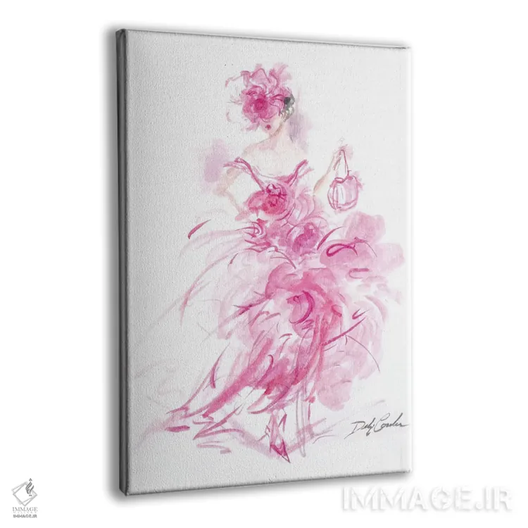 تابلو دکوراتیو شب پاریسی اثر دبی کولز - نمای پرسپکتیو محصول