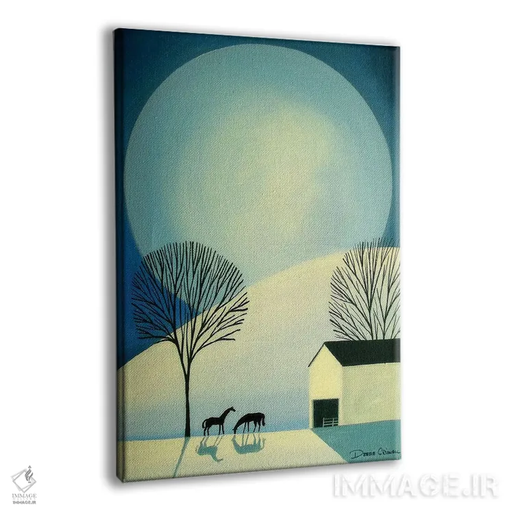 تابلو دکوراتیو زیر نور ماه اثر دبی کریسول - نمای پرسپکتیو محصول