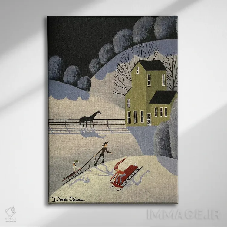 تابلو دکوراتیو کلاه عجیب رابی اثر دبی کریسول - نمای روبهرو روی دیوار