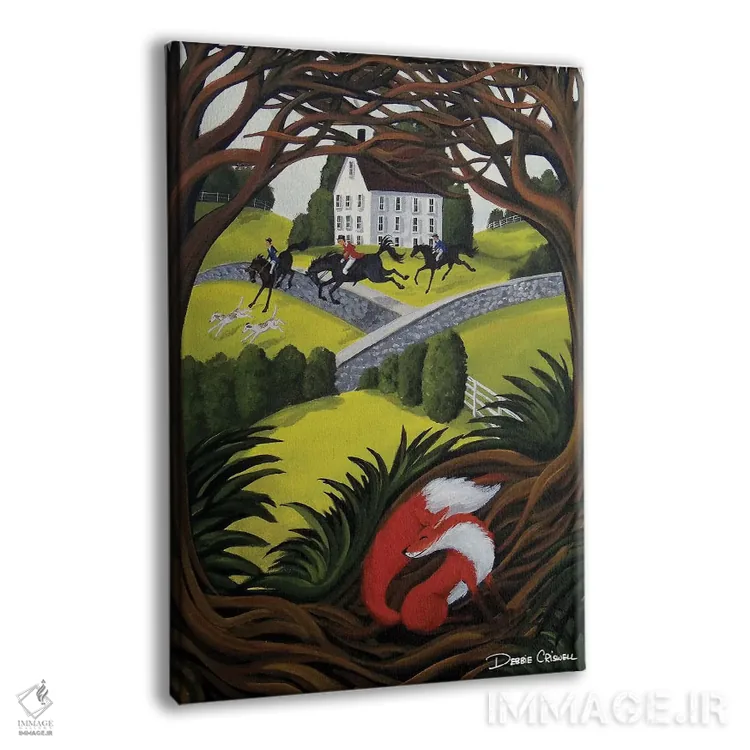 تابلو دکوراتیو روباه زیرک اثر دبی کریسول - نمای پرسپکتیو محصول