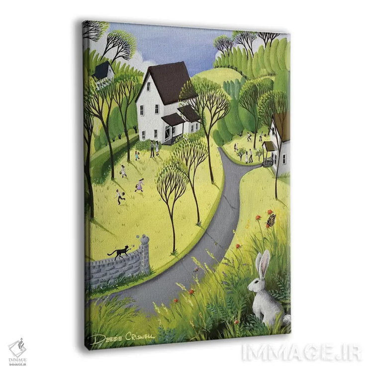 تابلو دکوراتیو خرگوش عید پاک اثر دبی کریسول - نمای پرسپکتیو محصول