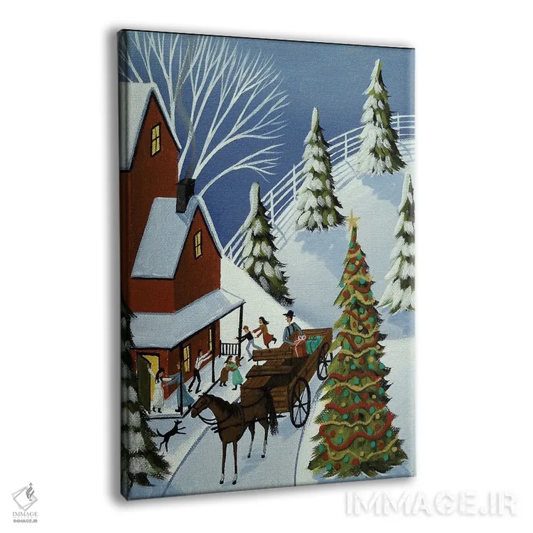 تابلو دکوراتیو تبریکات تعطیلات اثر دبی کریسول - نمای پرسپکتیو محصول