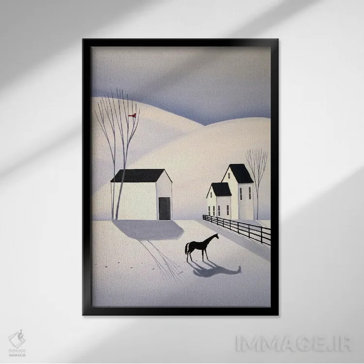 تابلو دکوراتیو تماشای کارباورال اثر دبی کریسول - نمای قابدار مشکی