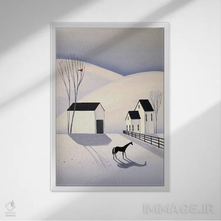 تابلو دکوراتیو تماشای کارباورال اثر دبی کریسول - نمای قابدار سفید