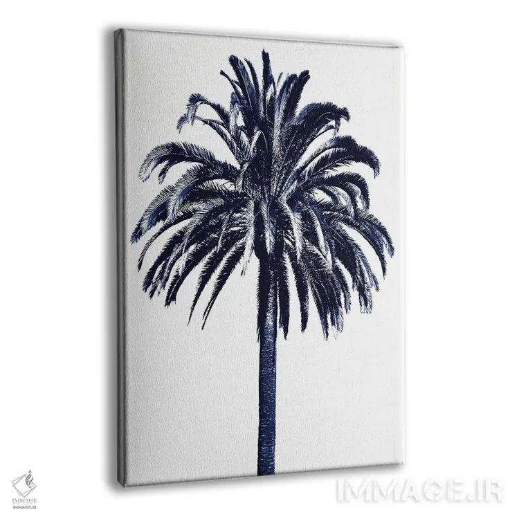 تابلو دکوراتیو درخت نخل آبی III اثر دوون دیویس - نمای پرسپکتیو محصول