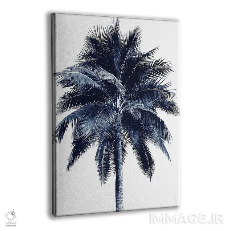 تابلو دکوراتیو درخت نخل آبی I اثر دوون دیویس - نمای پرسپکتیو محصول