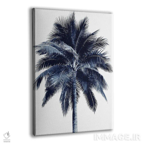 تابلو دکوراتیو درخت نخل آبی I اثر دوون دیویس - نمای پرسپکتیو محصول
