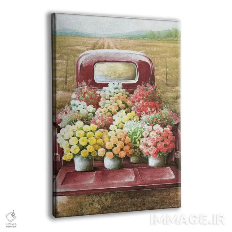 تابلو دکوراتیو گل برای فروش اثر دی دی - نمای پرسپکتیو محصول