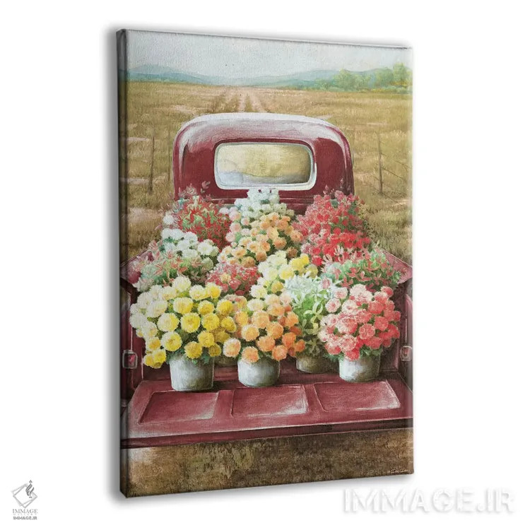 تابلو دکوراتیو گل برای فروش اثر دی دی - نمای پرسپکتیو محصول