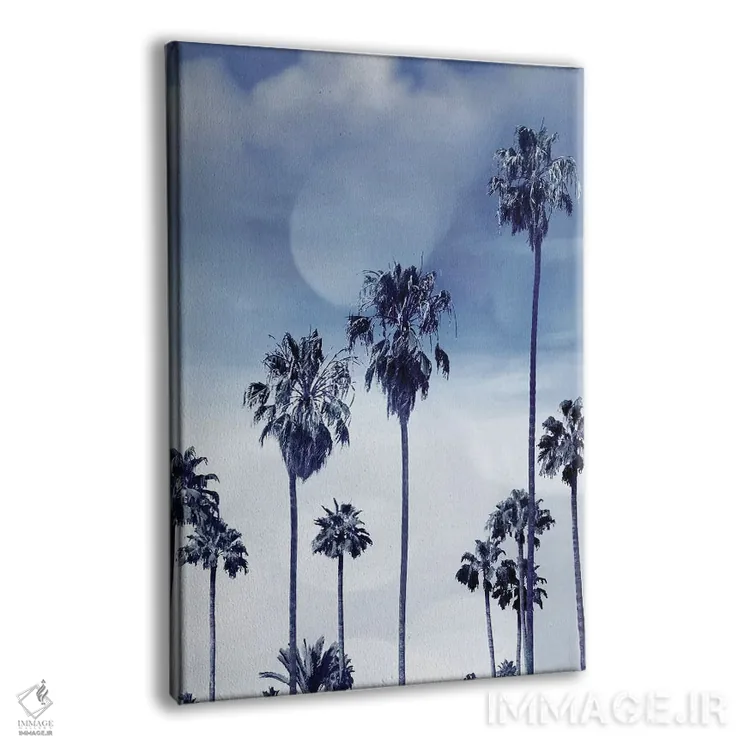 تابلو دکوراتیو نخل های ساحلی ایندیگو I اثر دوون دیویس - نمای پرسپکتیو محصول