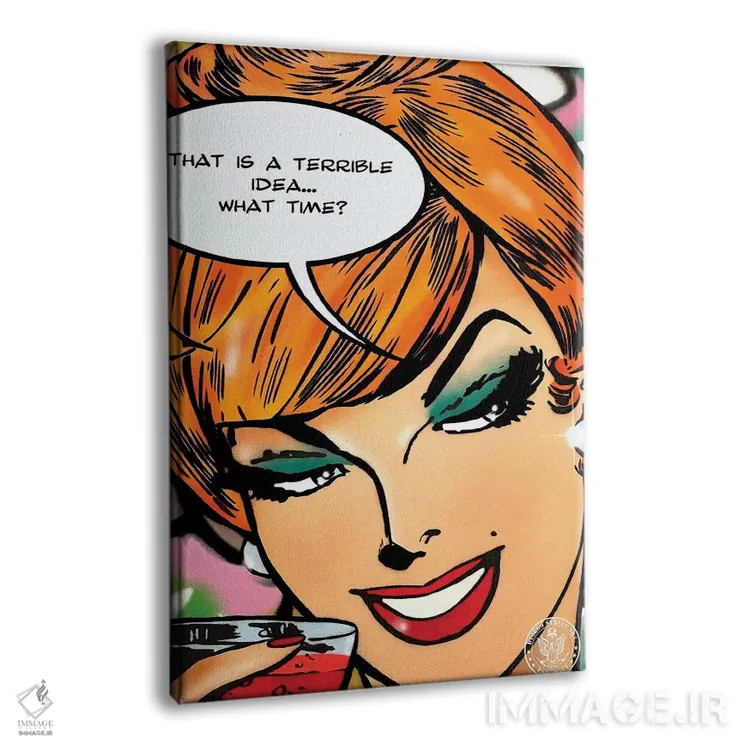 تابلو دکوراتیو ایده افتضاح II اثر دی۱۳ایگو - نمای پرسپکتیو محصول