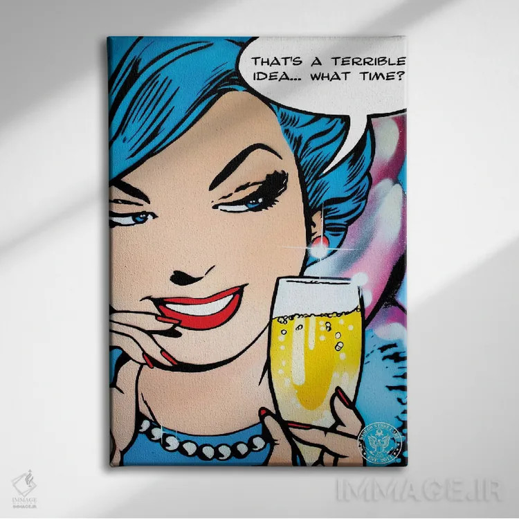 تابلو دکوراتیو ایده افتضاح I اثر دی۱۳ایگو - نمای روبهرو روی دیوار