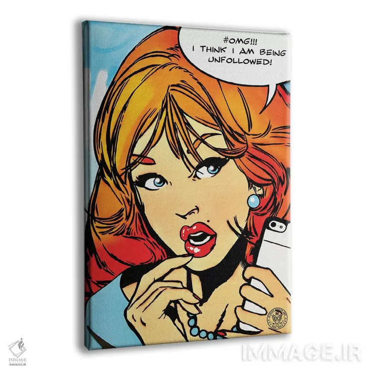 تابلو دکوراتیو لغو دنبال کردن اثر دی۱۳ایگو - نمای پرسپکتیو محصول