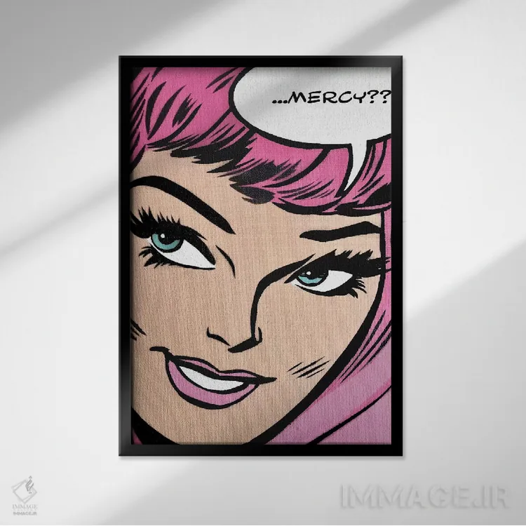 تابلو دکوراتیو رحم؟؟ اثر دی۱۳ایگو - نمای قابدار مشکی